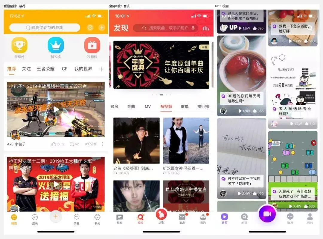短平快的大流量传播内容逐渐获得