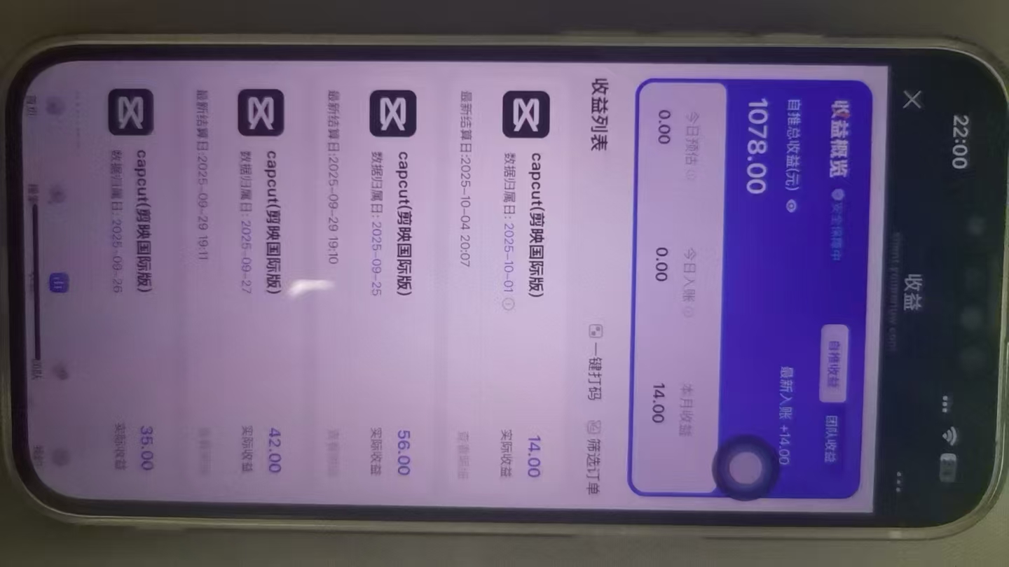 海外版TK，剪映CapCut拉新，35米一单，一起赚美刀