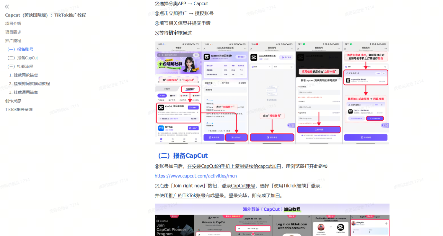 海外版TK，剪映CapCut拉新，35米一单，一起赚美刀
