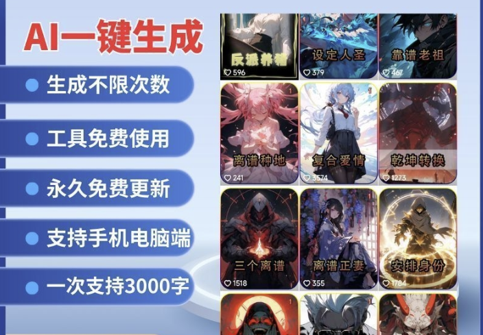 2025小说故事推文ai一键课程生成漫画解说视频全自动生成素材教程 -虎哥说创业