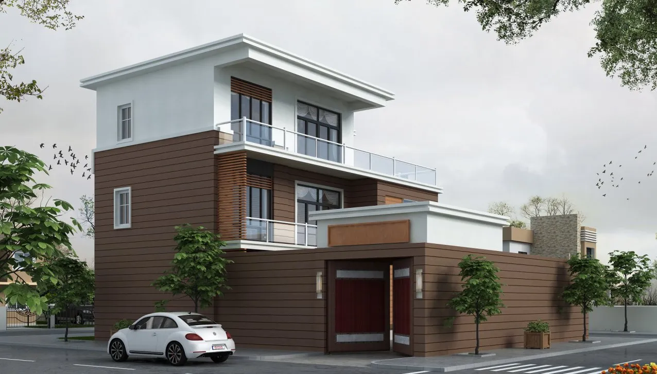 2026农村自建房别墅设计素材合集，有cad图和渲染效果图 