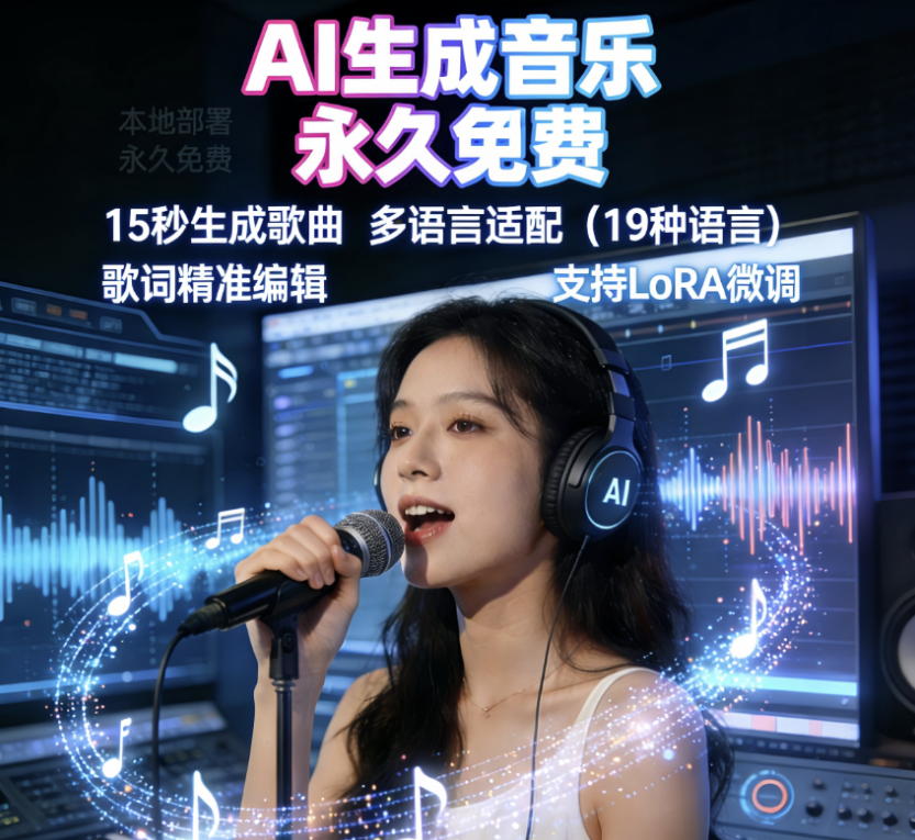 【AI音乐】ACE-Step整合包一键生成音乐文字唱歌永久免费Sunoai-虎哥说创业