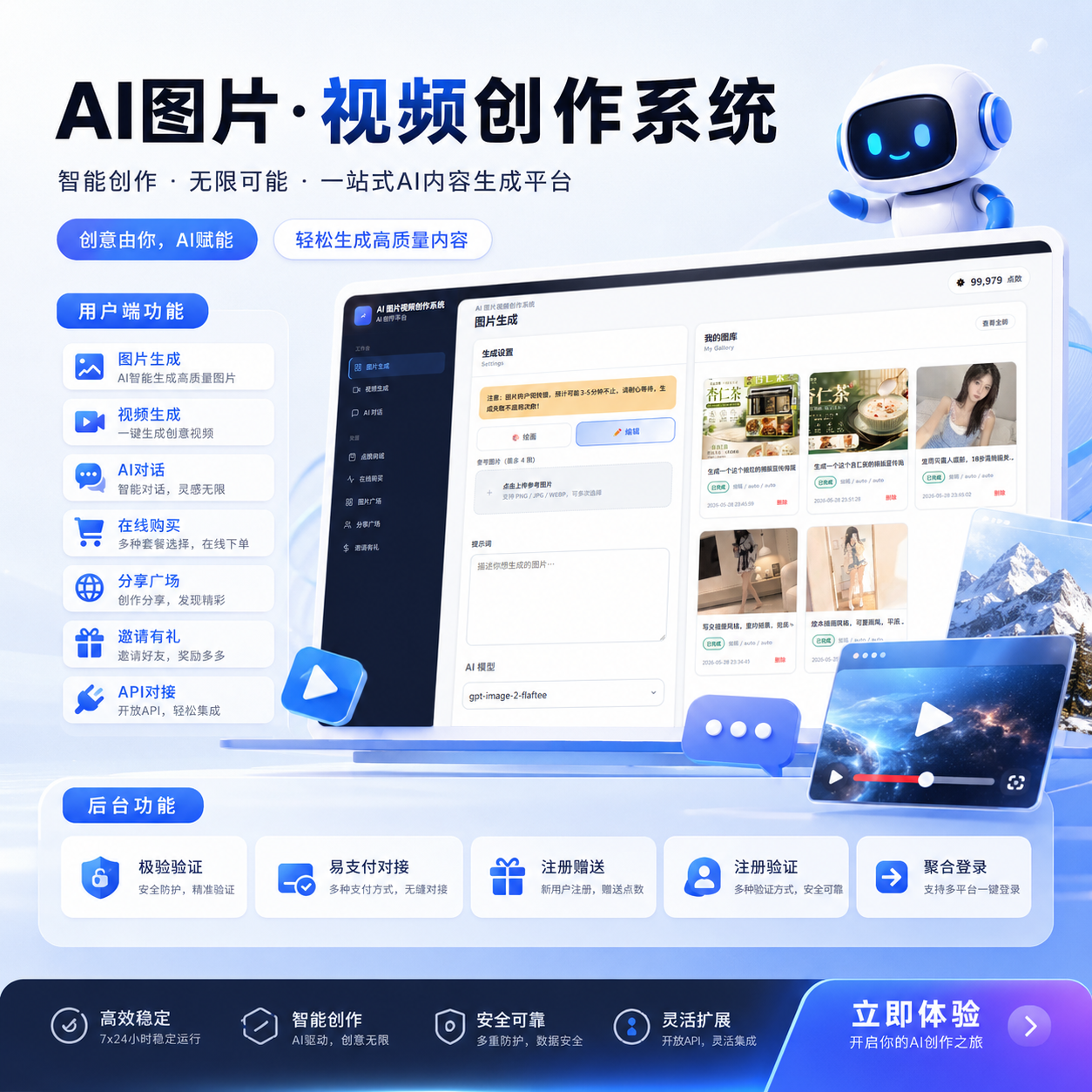一站式AI图片视频创作系统·从创作到变现，一站贯通-虎哥说创业