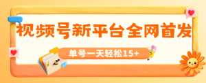 视频号新平台全网首发-单号一天轻松15+ 全自动脚本操作-虎哥说创业