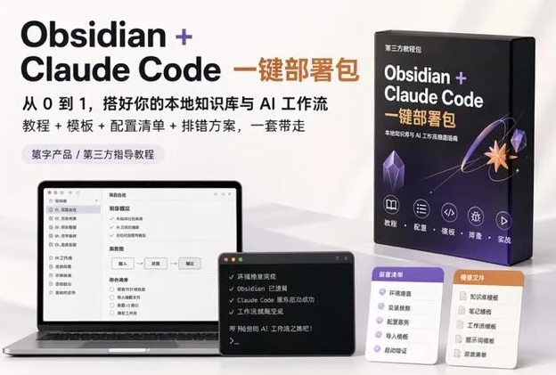 AI本地部署Obsidian+Claude Code一键部署教程 -虎哥说创业
